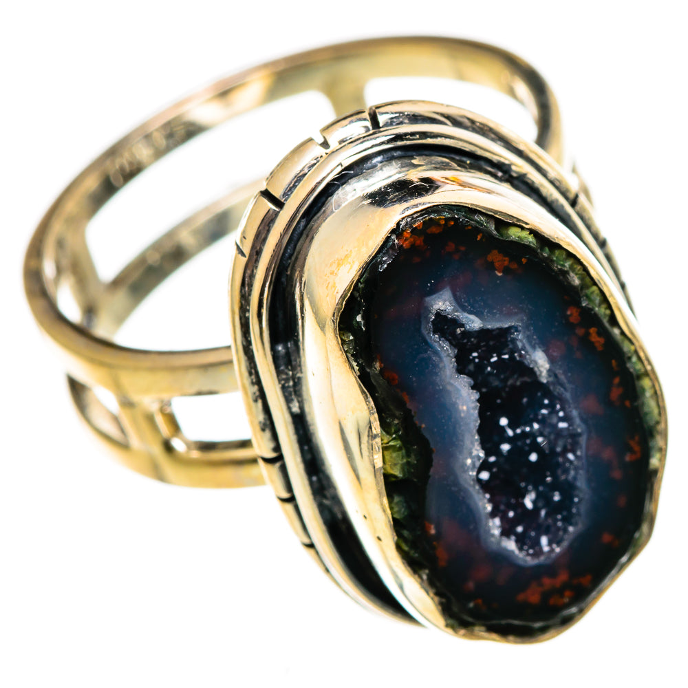 Coconut Geode Druzy Rings handcrafted by Anasilvercos - RING106363 - Photo 2