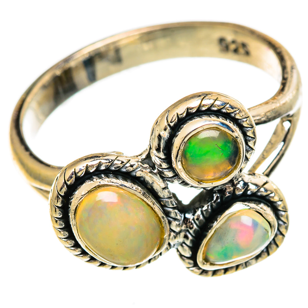 Ethiopian Opal Rings handcrafted by Anasilvercos - RING106376 - Photo 2