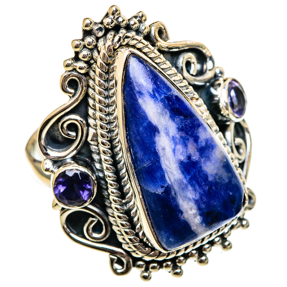 Sodalite Rings handcrafted by Anasilvercos - RING106387 - Photo 2
