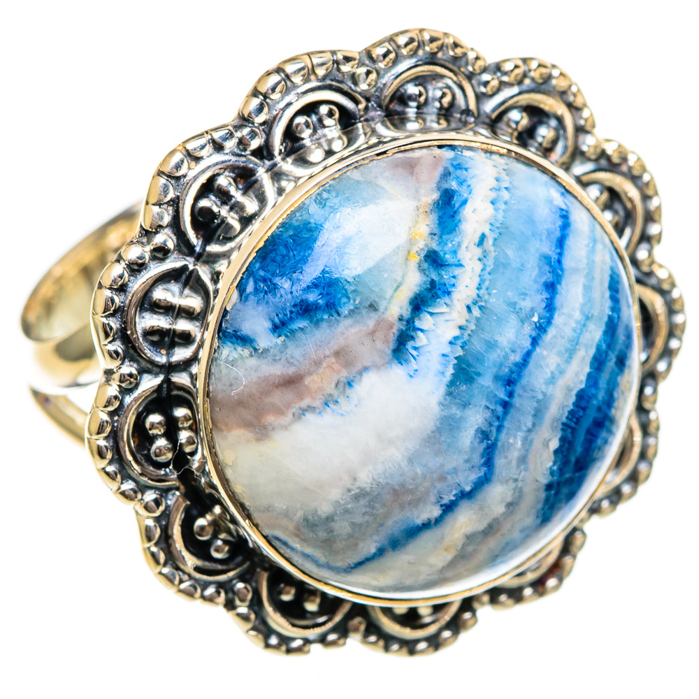 Blue Scheelite Rings handcrafted by Anasilvercos - RING106390 - Photo 2