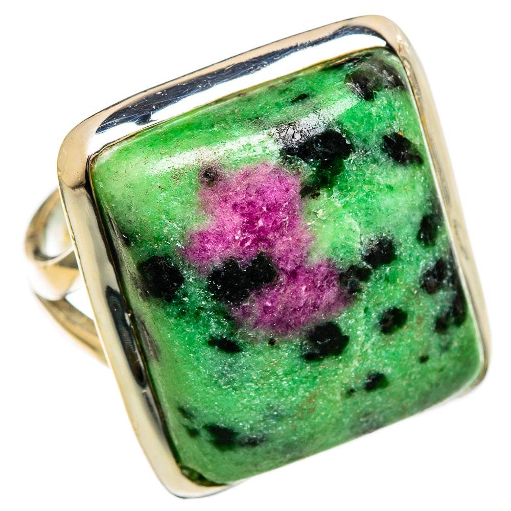 Ruby Zoisite Rings handcrafted by Anasilvercos - RING106401 - Photo 2