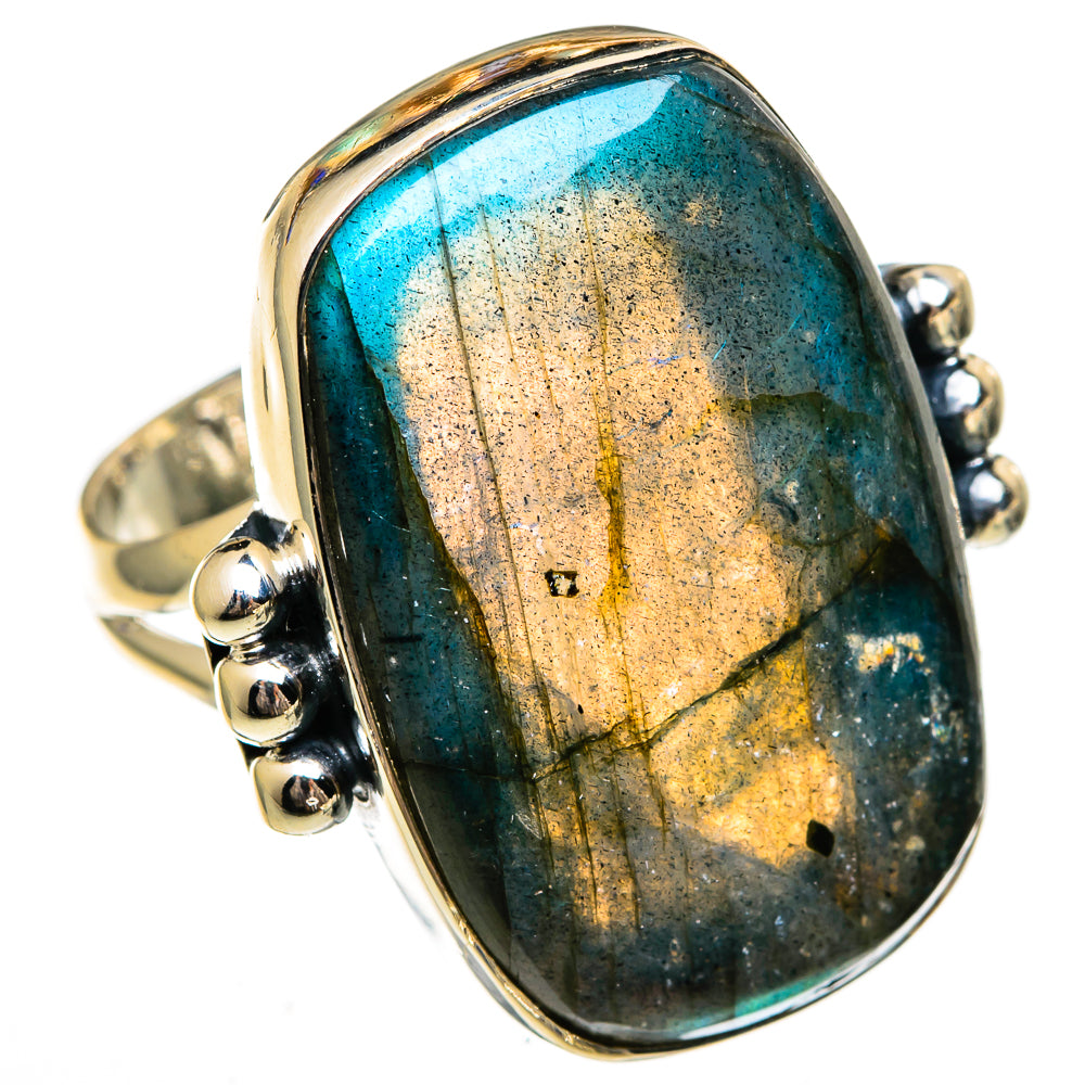 Labradorite Rings handcrafted by Anasilvercos - RING106442 - Photo 2