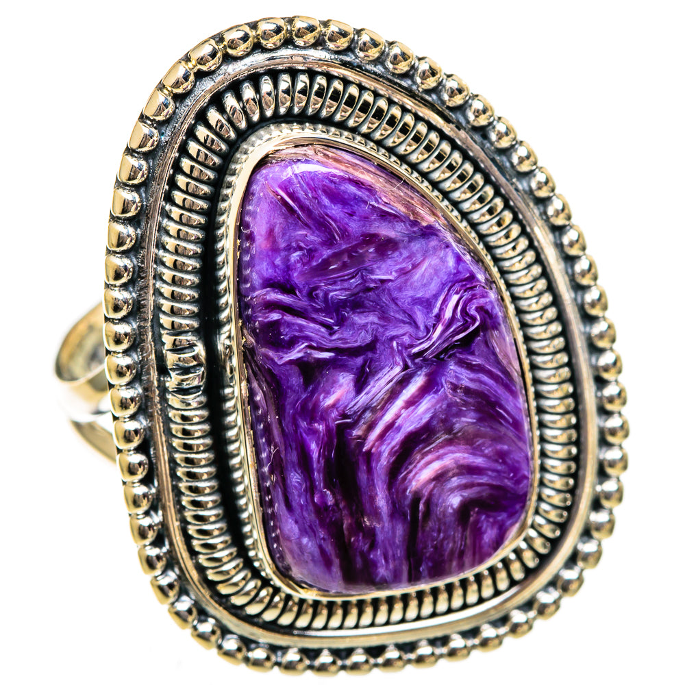 Charoite Rings handcrafted by Anasilvercos - RING106463 - Photo 2