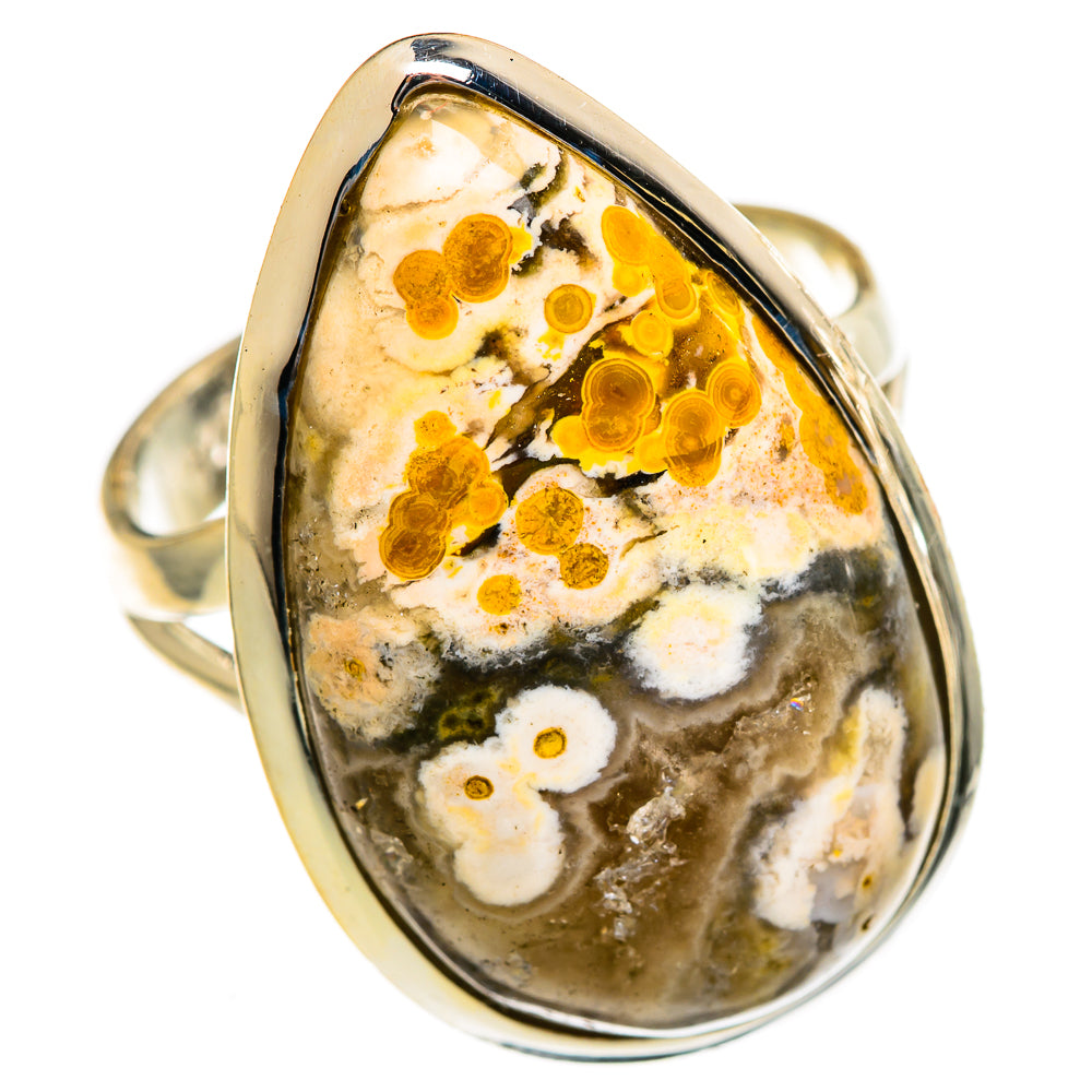 Ocean Jasper Rings handcrafted by Anasilvercos - RING106494 - Photo 2