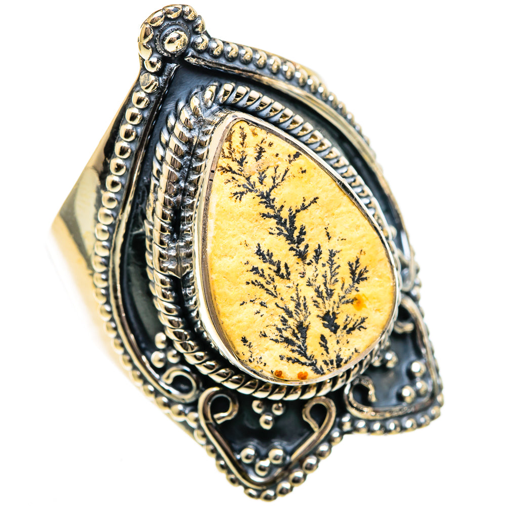 Germany Psilomelane Dendrite Rings handcrafted by Anasilvercos - RING106495 - Photo 2