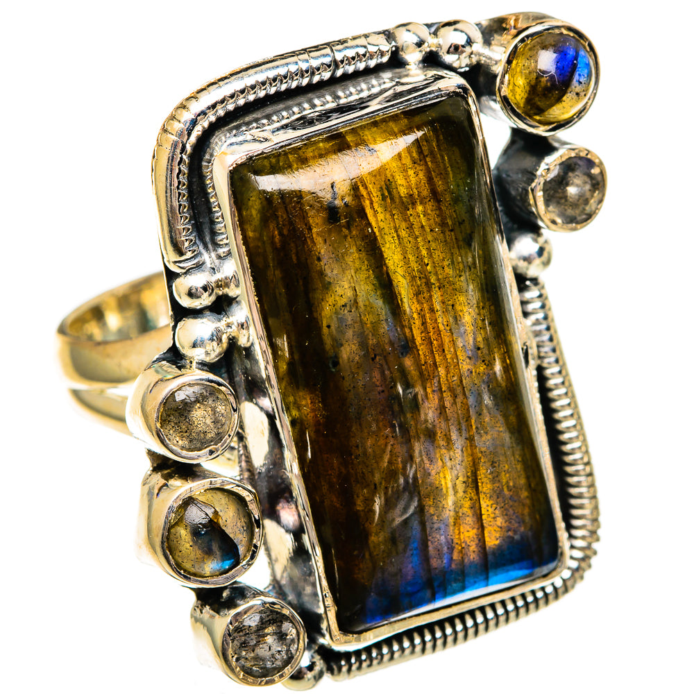 Labradorite Rings handcrafted by Anasilvercos - RING106507 - Photo 2