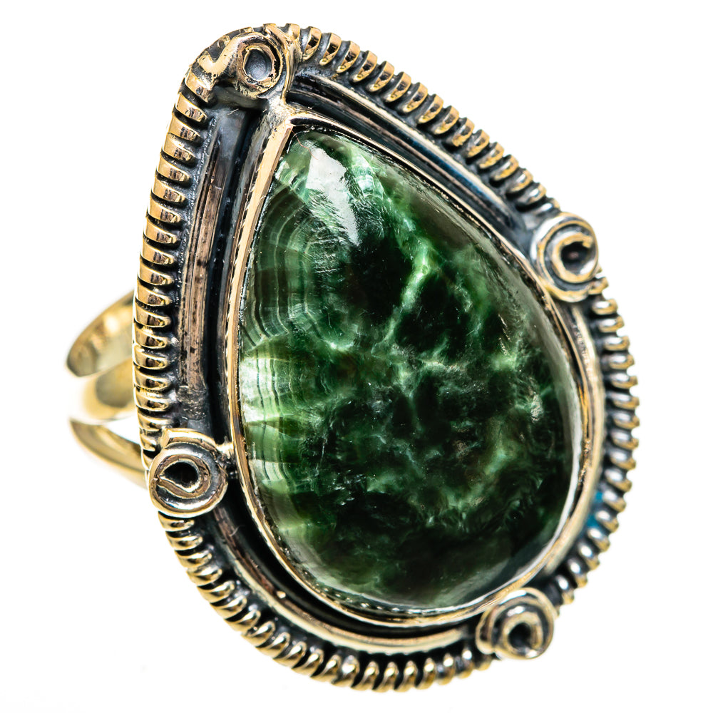 Seraphinite Rings handcrafted by Anasilvercos - RING106516 - Photo 2