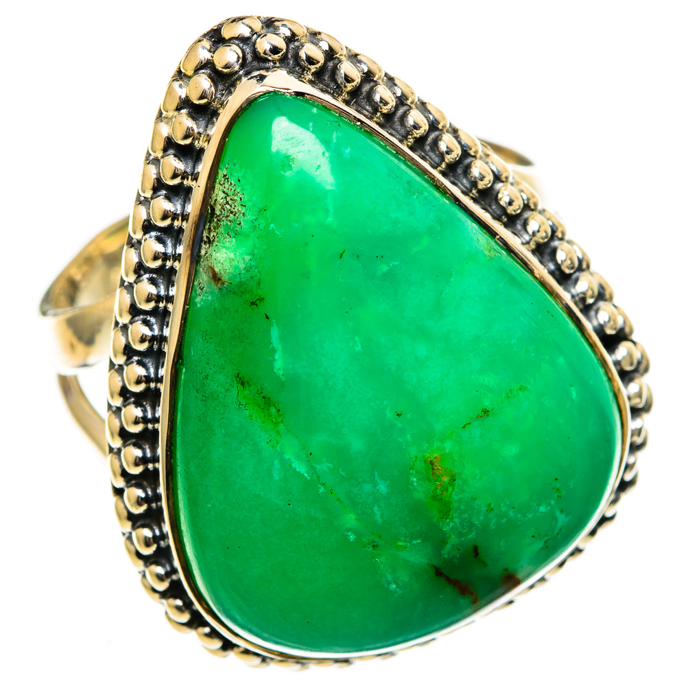 Chrysoprase Rings handcrafted by Anasilvercos - RING106517 - Photo 2