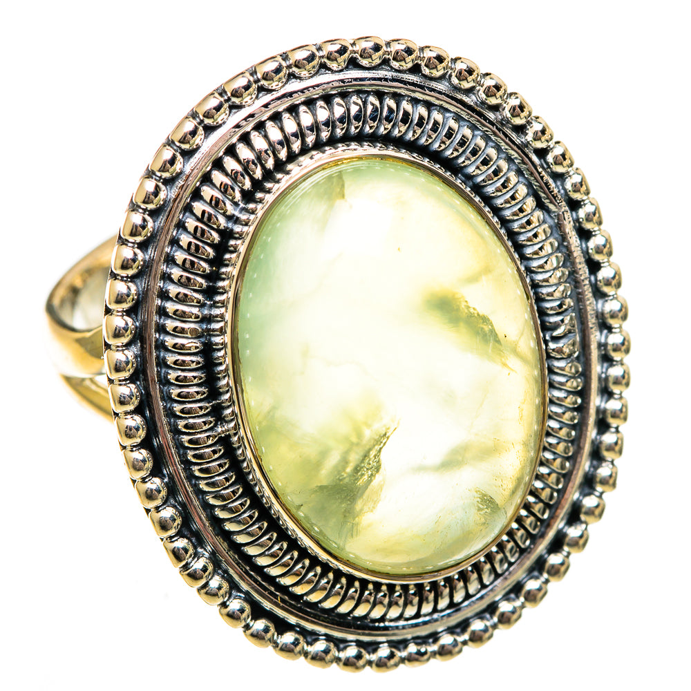 Prehnite Rings handcrafted by Anasilvercos - RING106520 - Photo 2