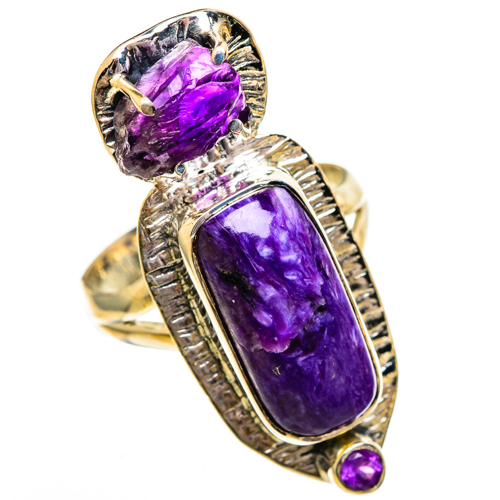 Charoite Rings handcrafted by Anasilvercos - RING106527 - Photo 2