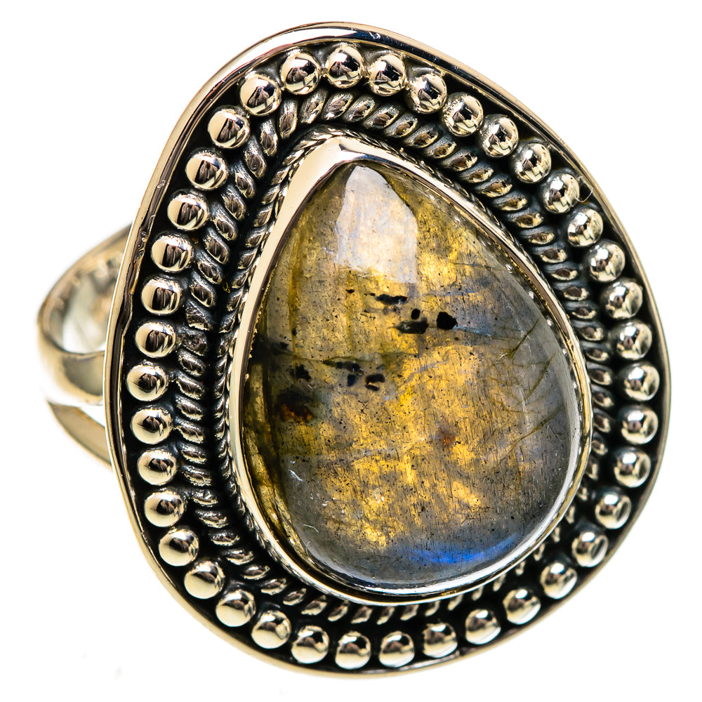 Labradorite Rings handcrafted by Anasilvercos - RING106535 - Photo 2