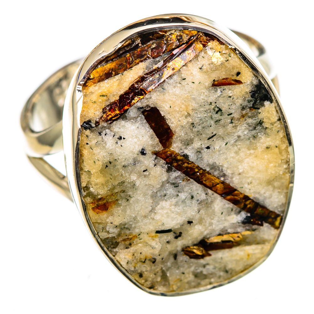 Astrophyllite Rings handcrafted by Anasilvercos - RING106544 - Photo 2