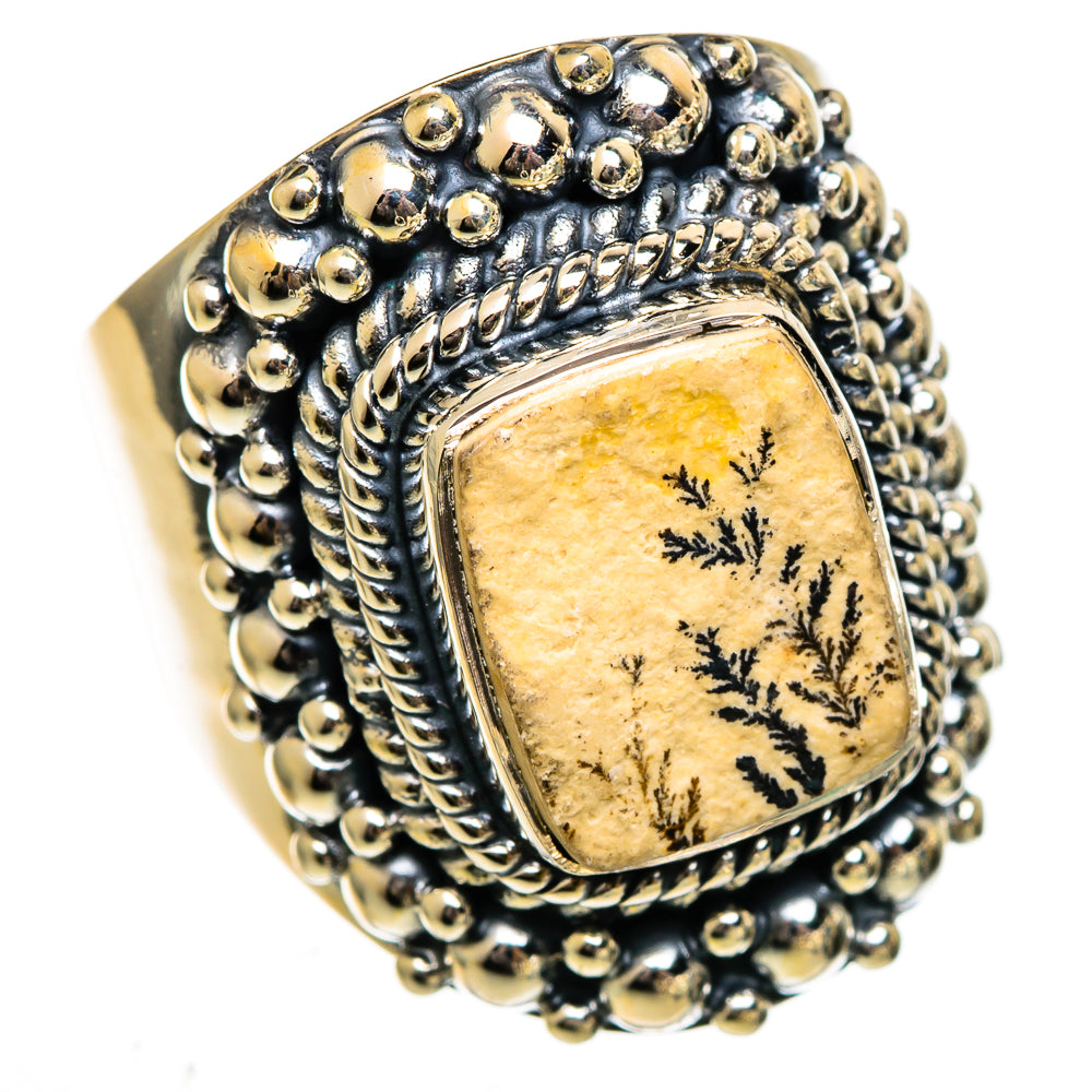 Germany Psilomelane Dendrite Rings handcrafted by Anasilvercos - RING106584 - Photo 2