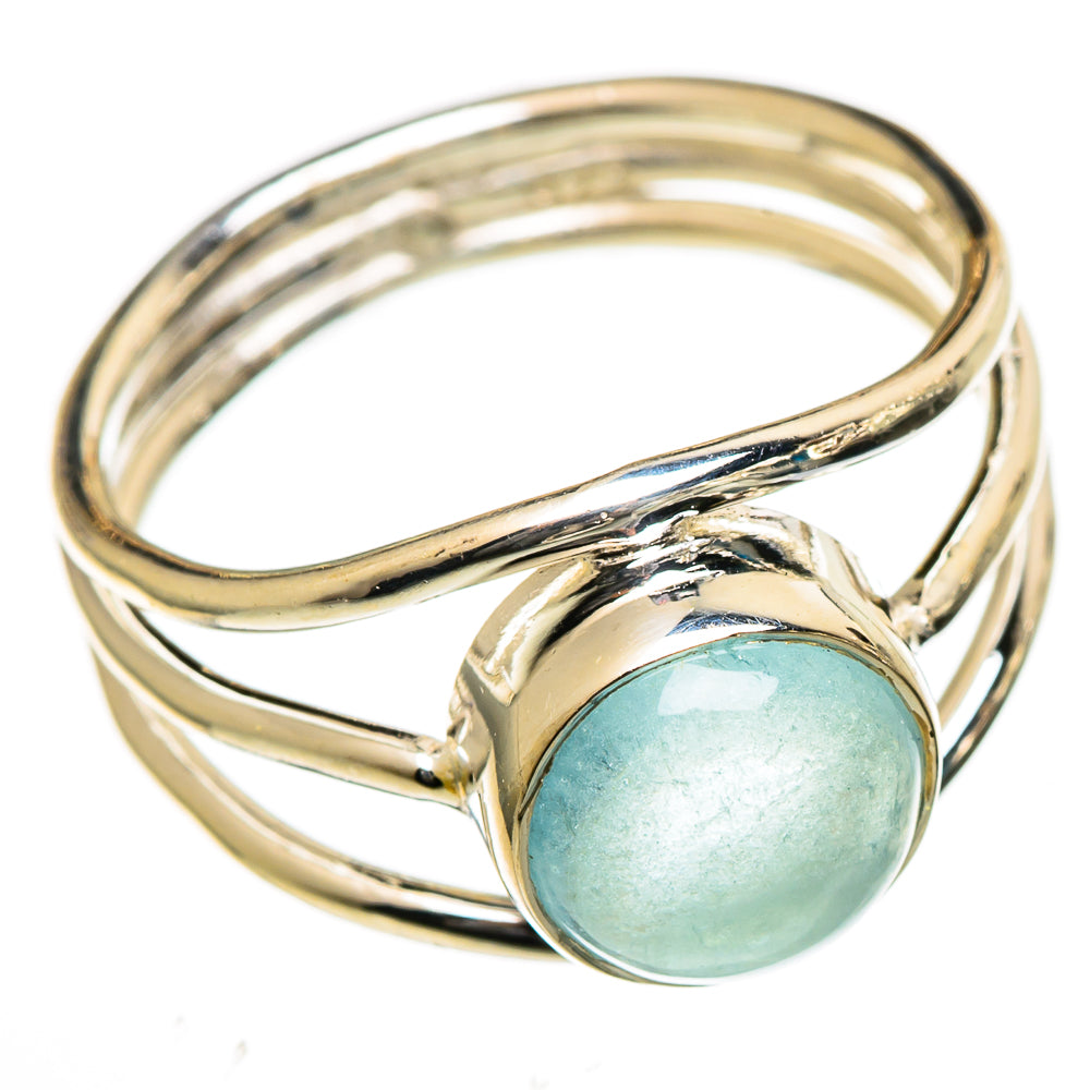 Aqua Chalcedony Rings handcrafted by Anasilvercos - RING106613 - Photo 2