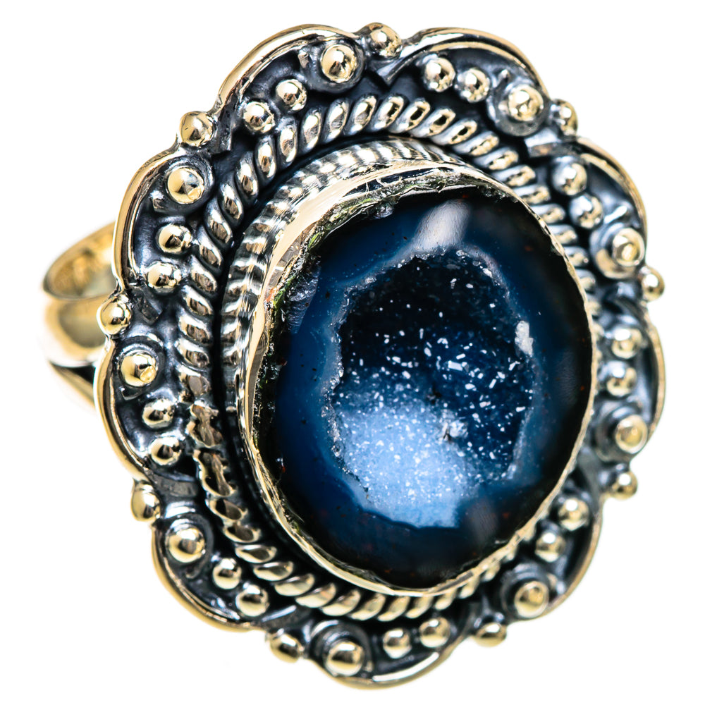 Coconut Geode Druzy Rings handcrafted by Anasilvercos - RING106661 - Photo 2