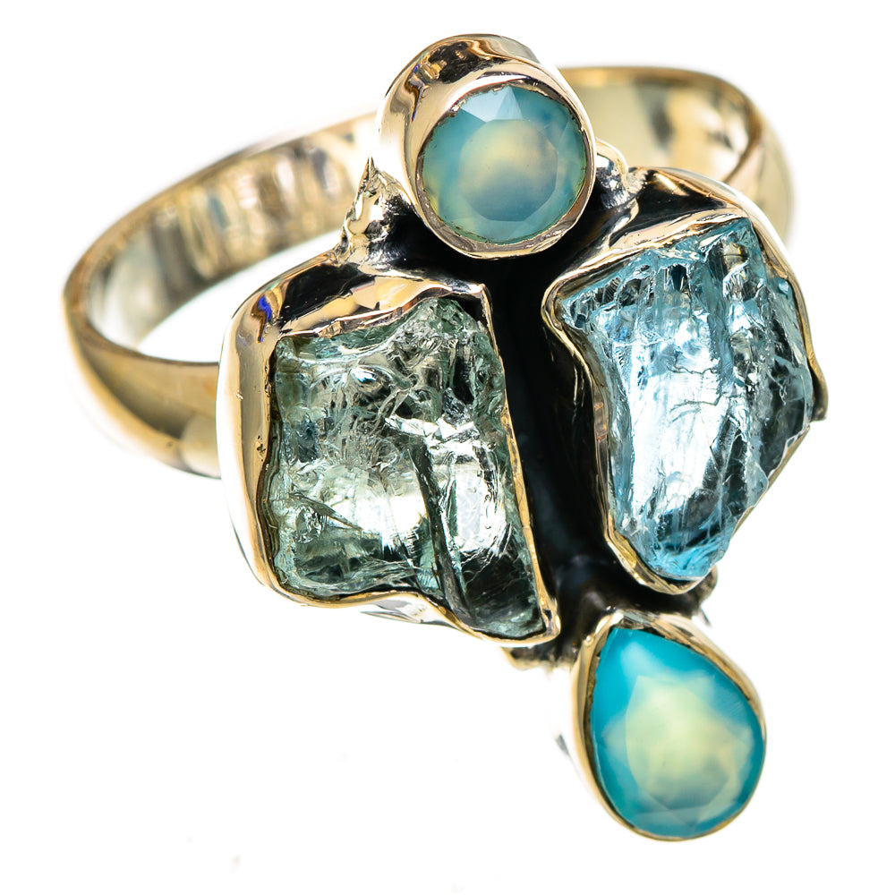 Aquamarine Rings handcrafted by Anasilvercos - RING106669 - Photo 2