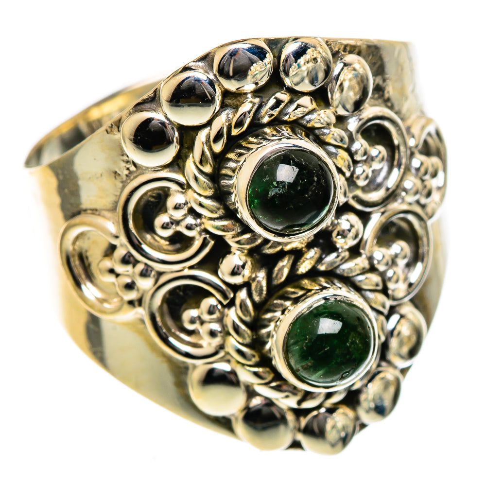 Green Tourmaline Rings handcrafted by Anasilvercos - RING106676 - Photo 2