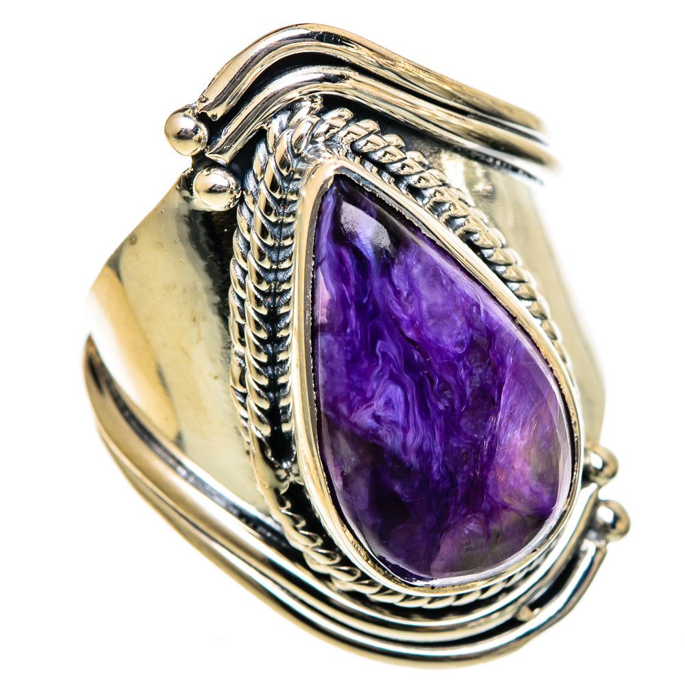 Charoite Rings handcrafted by Anasilvercos - RING106690 - Photo 2