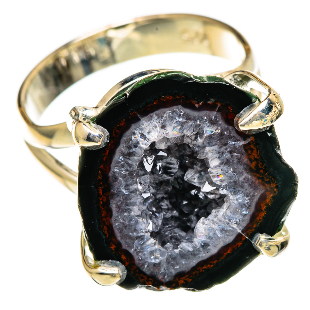 Coconut Geode Druzy Rings handcrafted by Anasilvercos - RING106723 - Photo 2