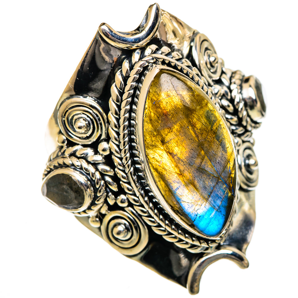 Labradorite Rings handcrafted by Anasilvercos - RING106730 - Photo 2