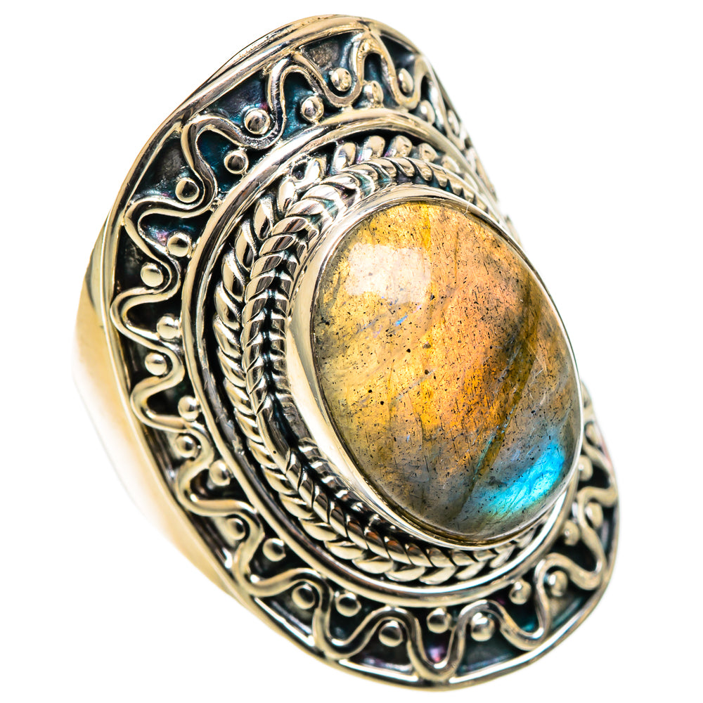 Labradorite Rings handcrafted by Anasilvercos - RING106739 - Photo 2