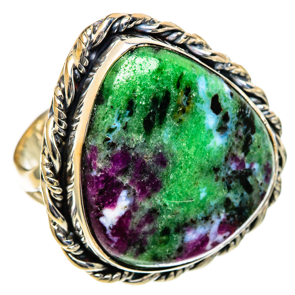 Ruby Zoisite Rings handcrafted by Anasilvercos - RING106745 - Photo 2