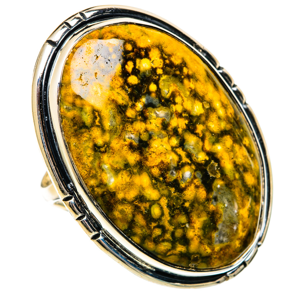 Ocean Jasper Rings handcrafted by Anasilvercos - RING106753 - Photo 2