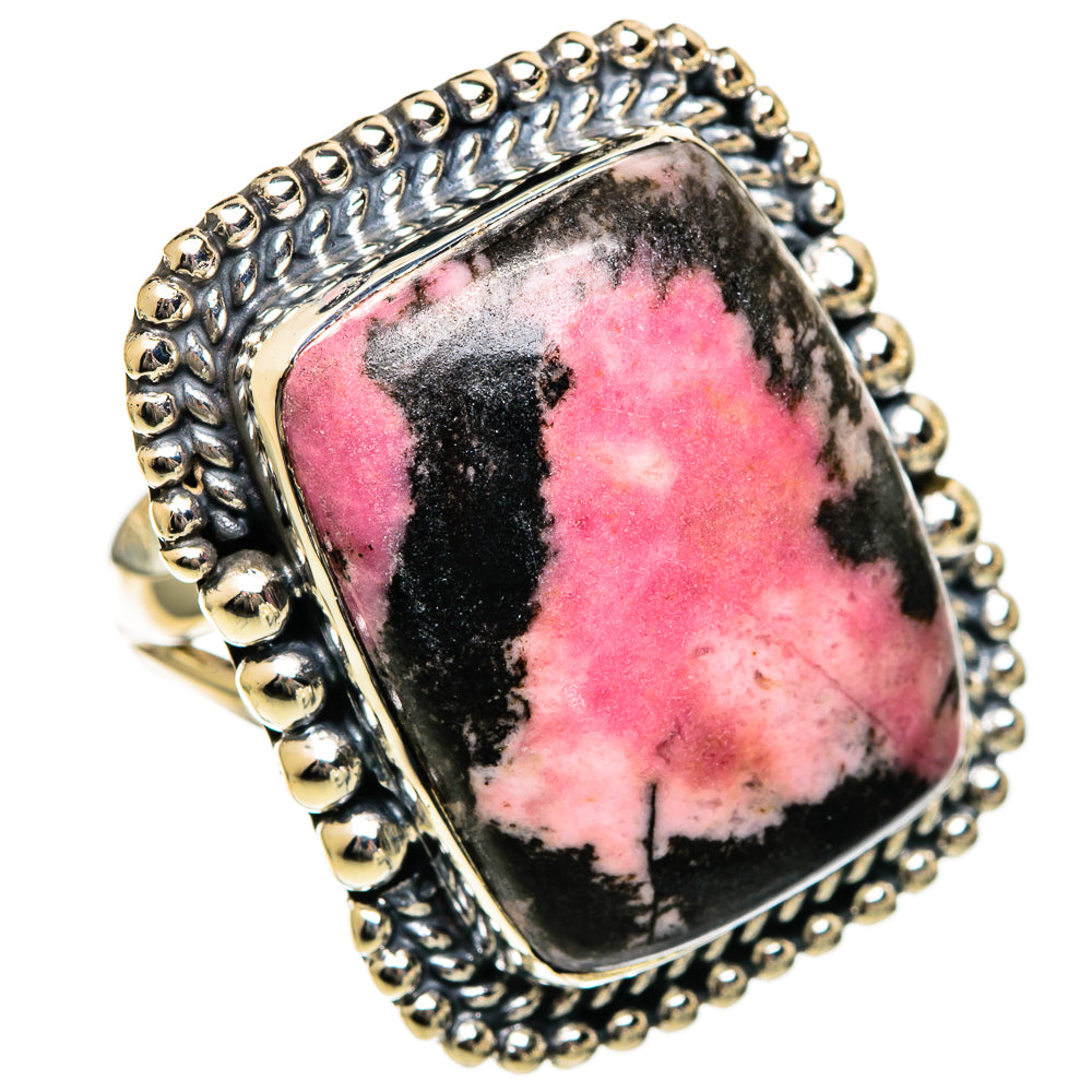 Rhodonite Rings handcrafted by Anasilvercos - RING106760 - Photo 2