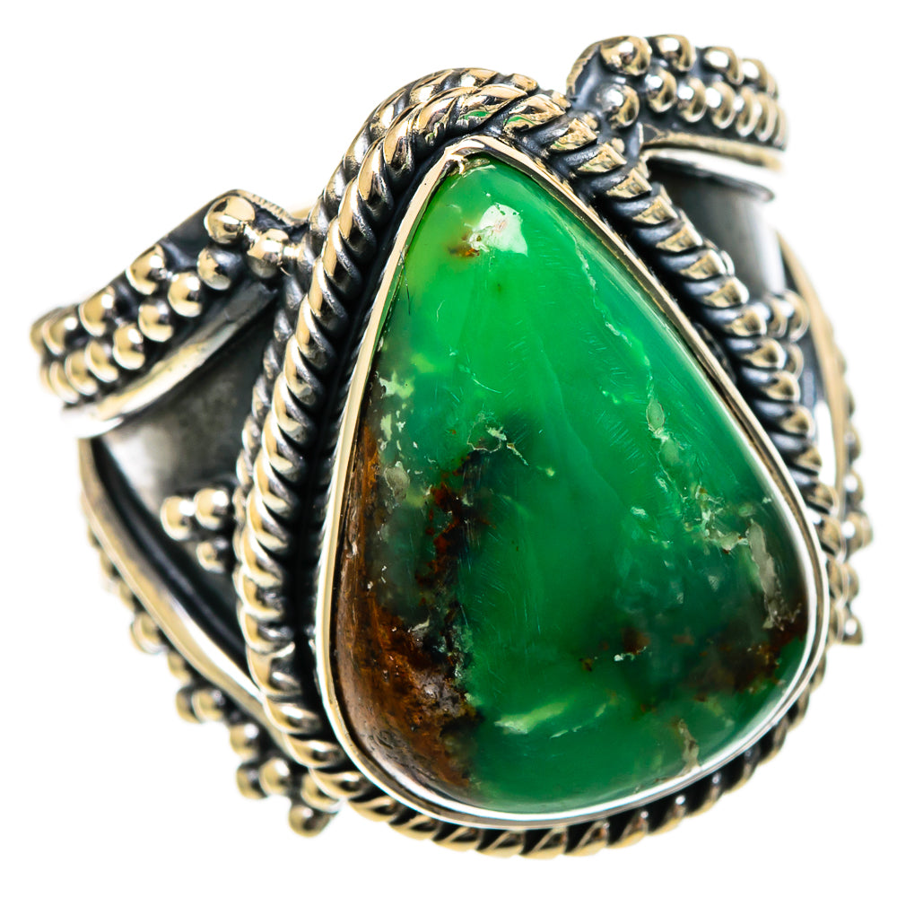 Chrysoprase Rings handcrafted by Anasilvercos - RING106825 - Photo 2