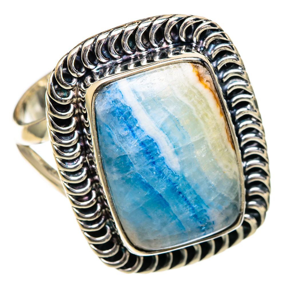 Blue Scheelite Rings handcrafted by Anasilvercos - RING106831 - Photo 2