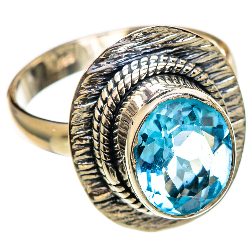 Blue Topaz Rings handcrafted by Anasilvercos - RING106832 - Photo 2
