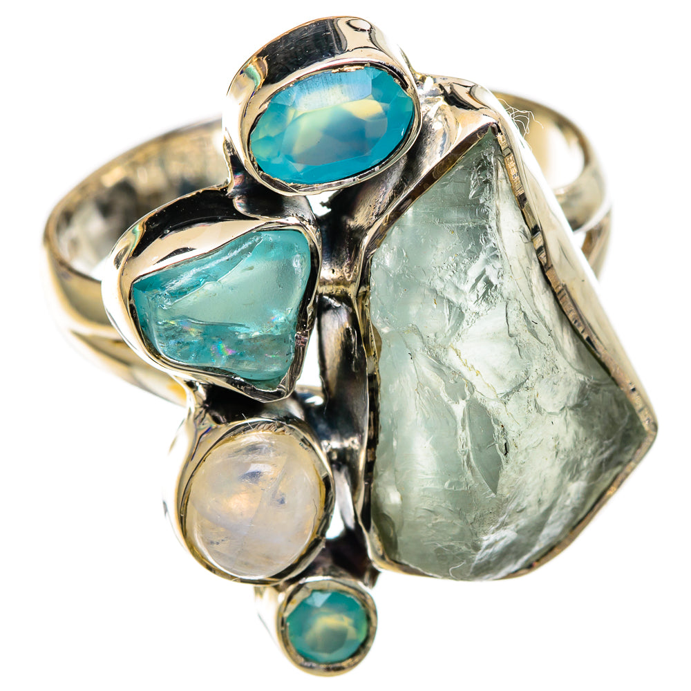 Aquamarine Rings handcrafted by Anasilvercos - RING106833 - Photo 2