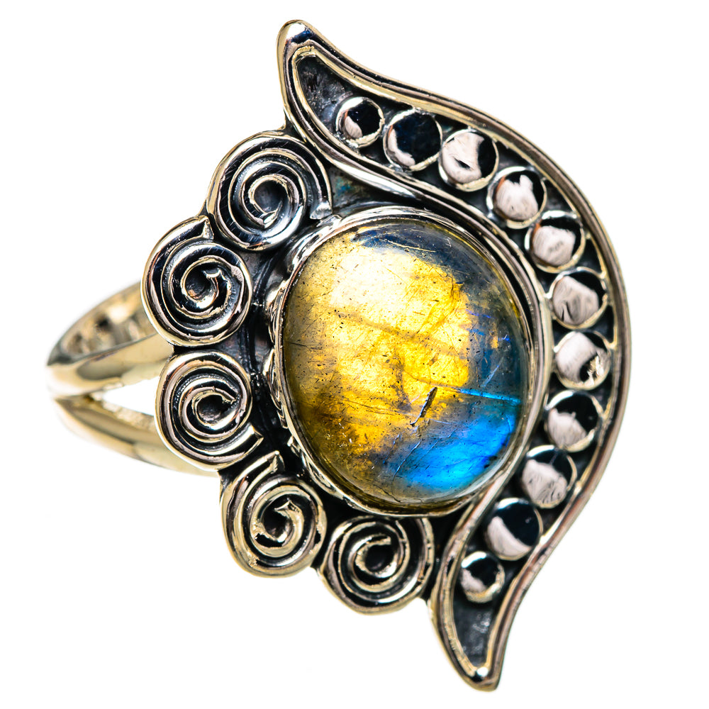 Labradorite Rings handcrafted by Anasilvercos - RING106836 - Photo 2