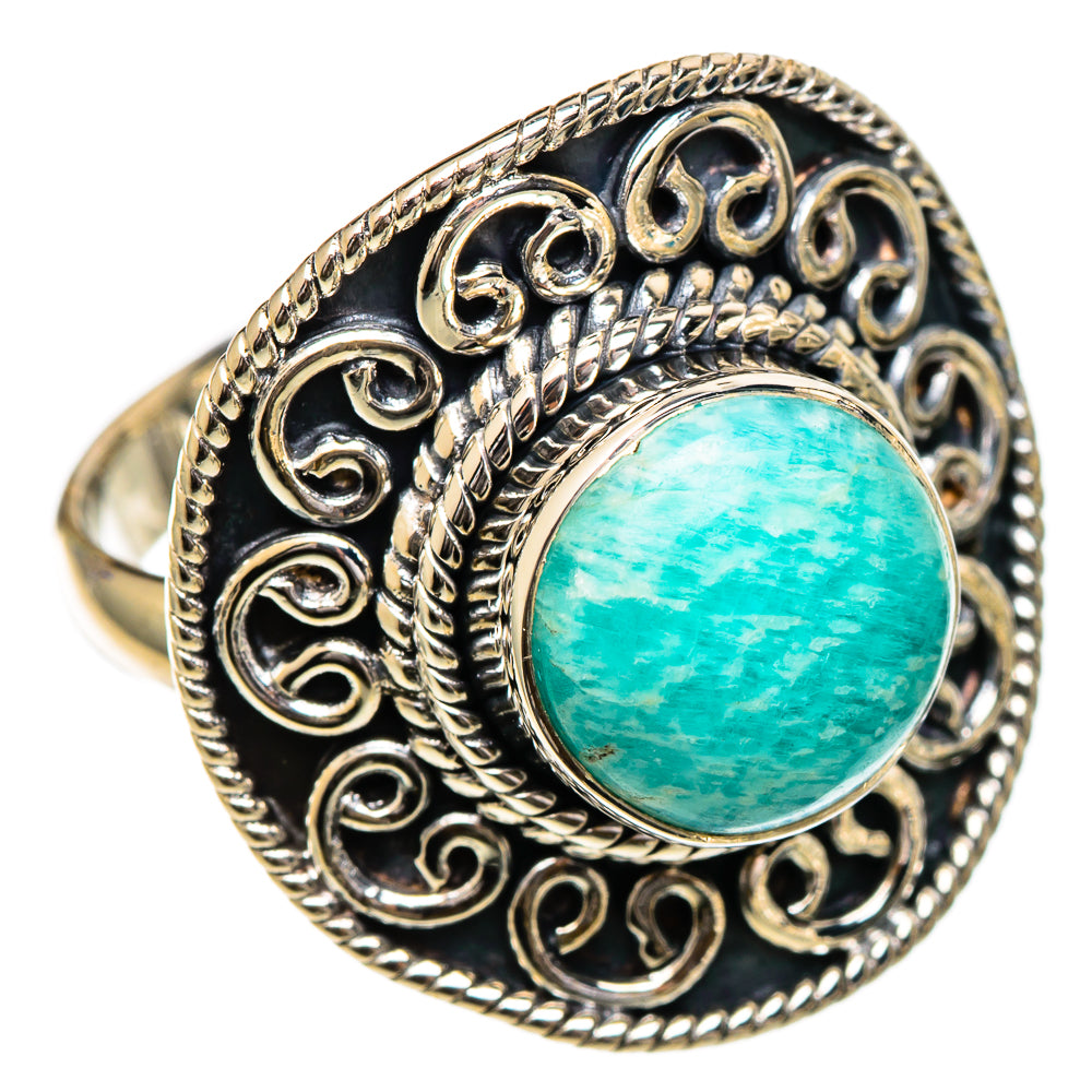 Amazonite Rings handcrafted by Anasilvercos - RING106843 - Photo 2