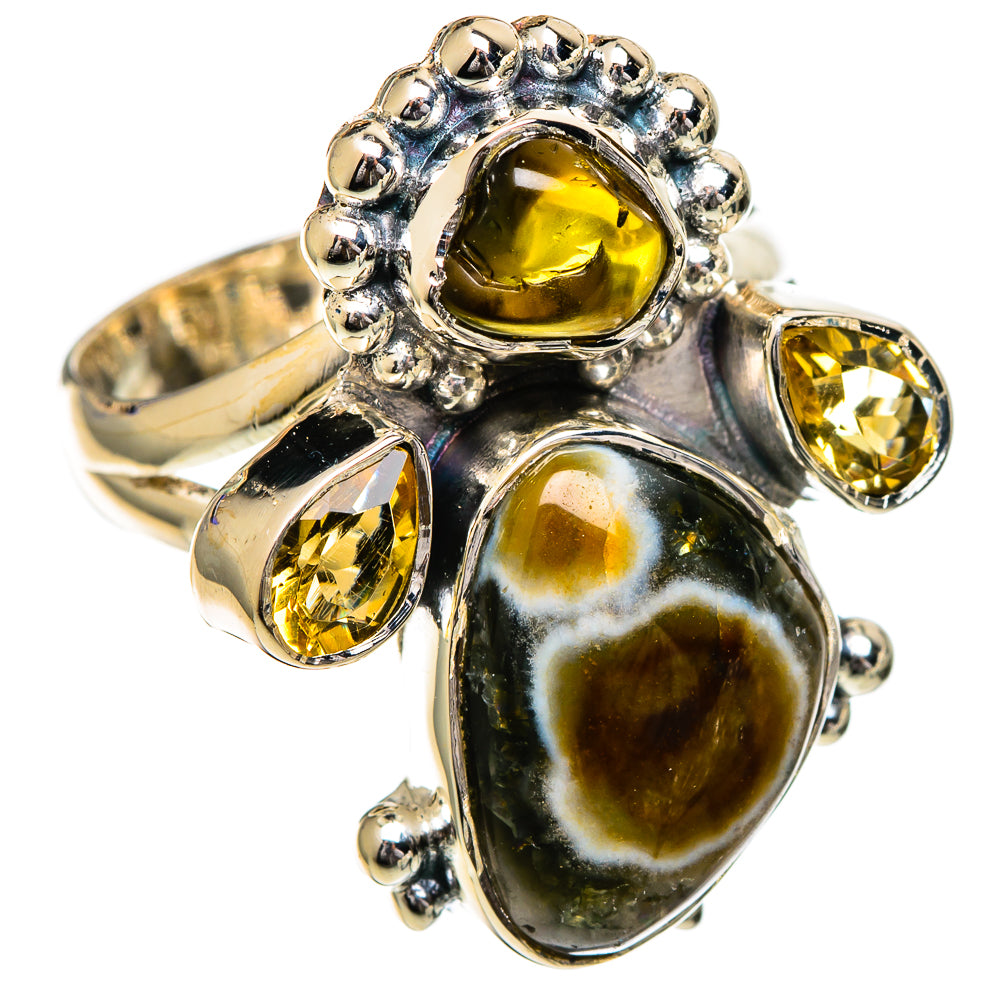 Ocean Jasper Rings handcrafted by Anasilvercos - RING106844 - Photo 2