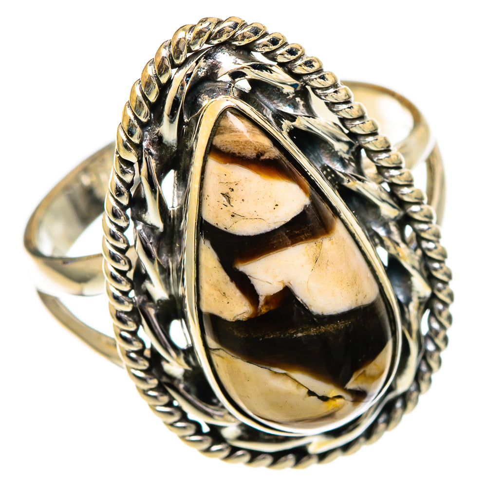 Peanut Wood Jasper Rings handcrafted by Anasilvercos - RING106846 - Photo 2