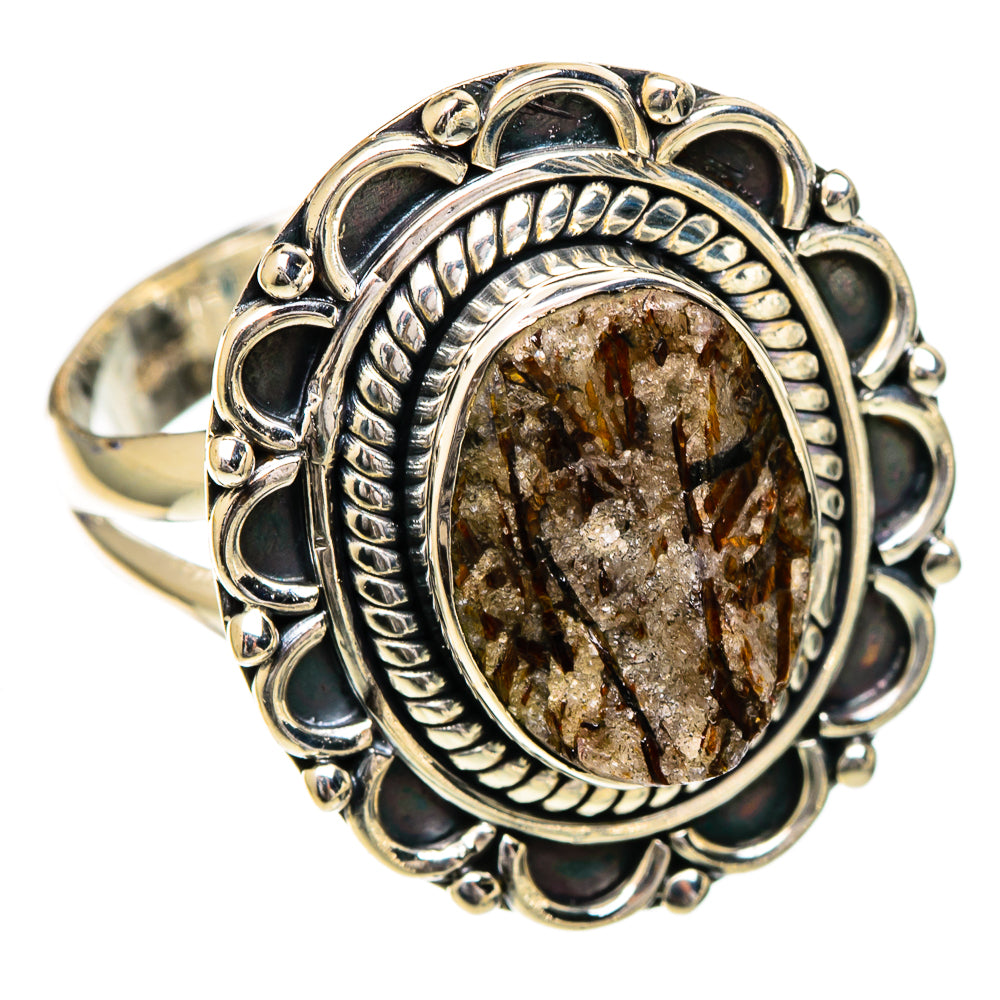 Astrophyllite Rings handcrafted by Anasilvercos - RING106848 - Photo 2