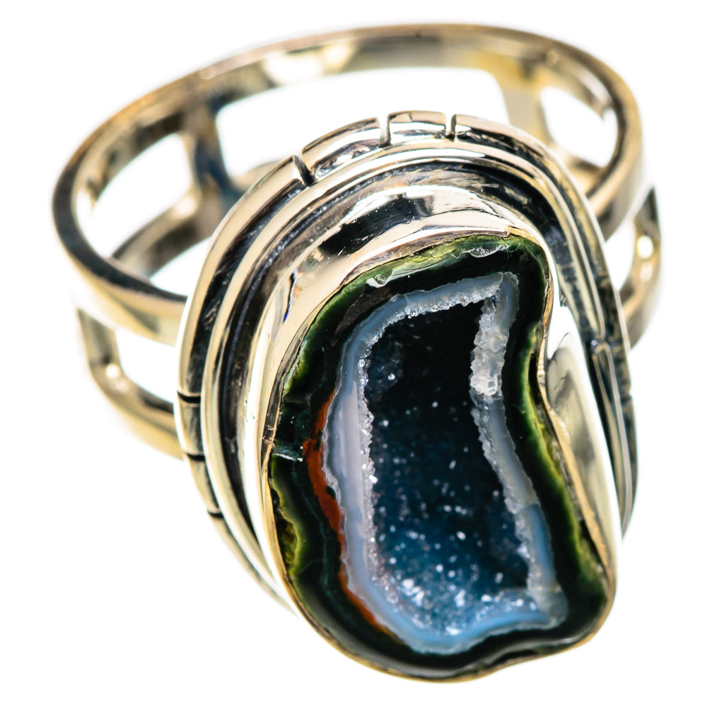 Coconut Geode Druzy Rings handcrafted by Anasilvercos - RING106859 - Photo 2