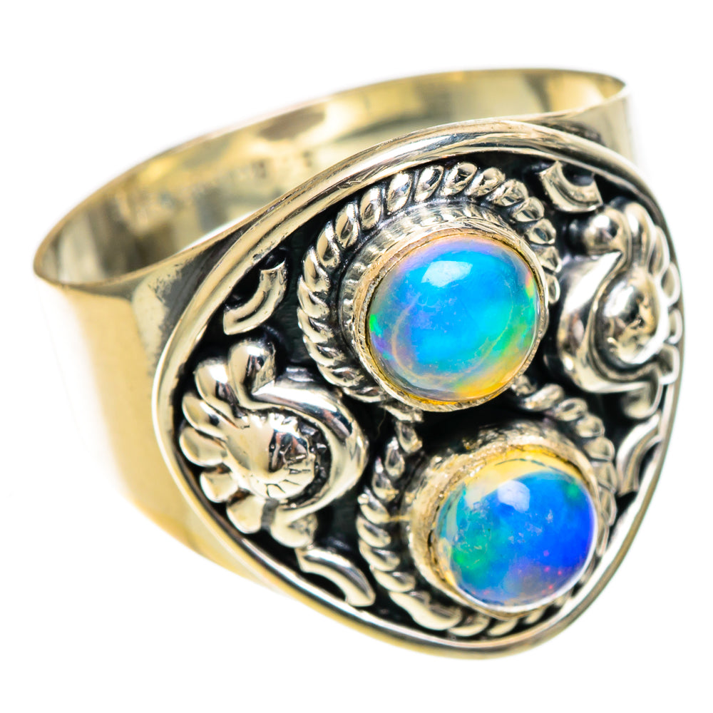 Ethiopian Opal Rings handcrafted by Anasilvercos - RING106864 - Photo 2