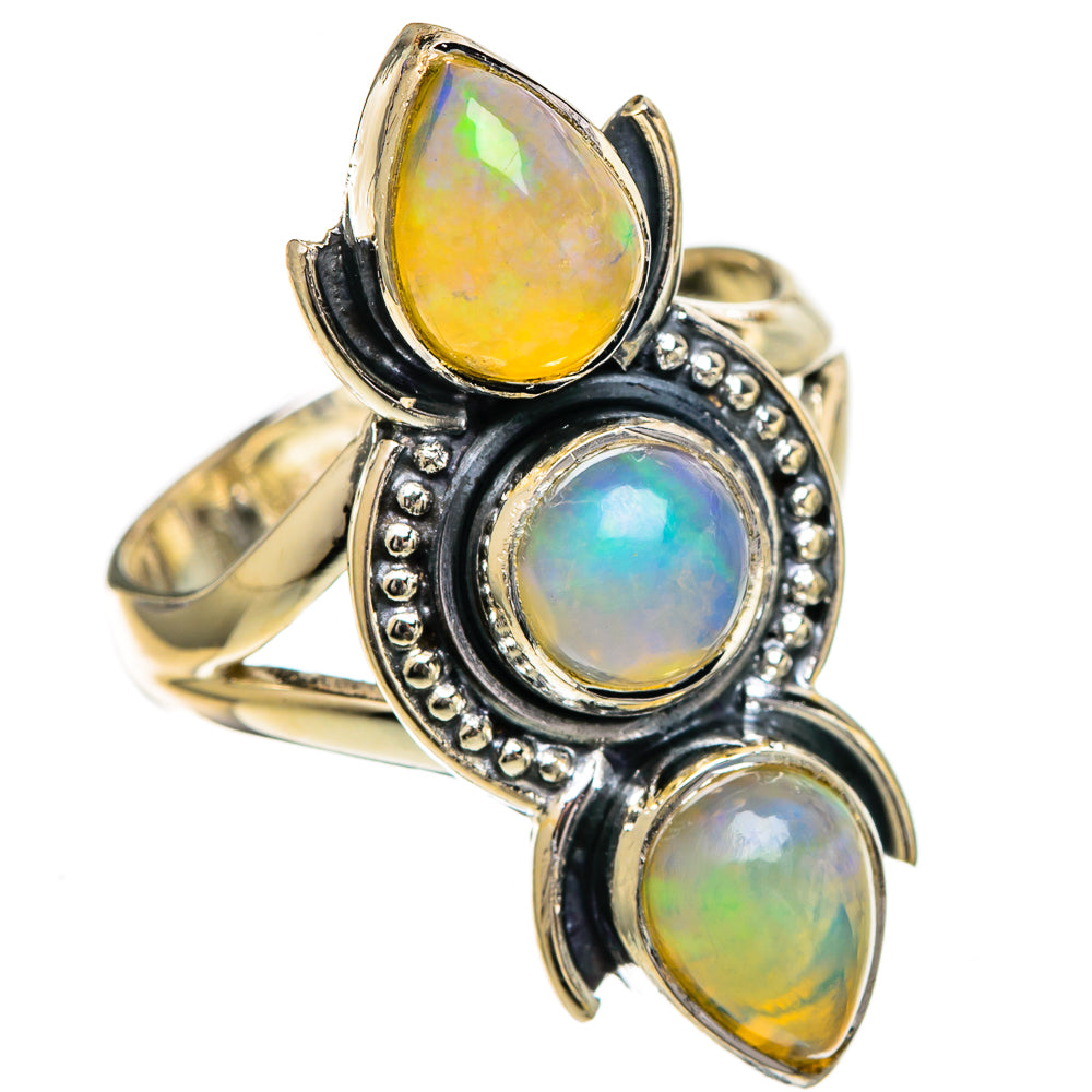 Ethiopian Opal Rings handcrafted by Anasilvercos - RING106865 - Photo 2