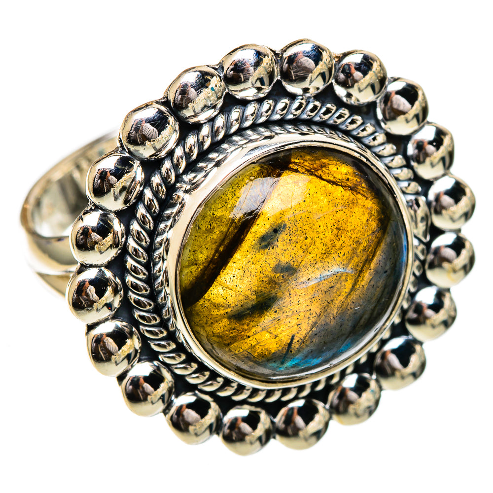 Labradorite Rings handcrafted by Anasilvercos - RING106871 - Photo 2