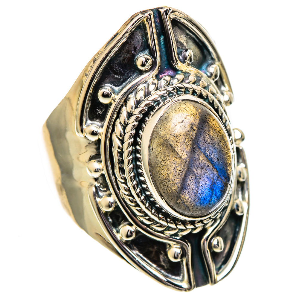 Labradorite Rings handcrafted by Anasilvercos - RING106873 - Photo 2