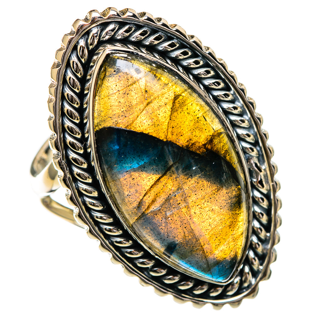 Labradorite Rings handcrafted by Anasilvercos - RING106876 - Photo 2