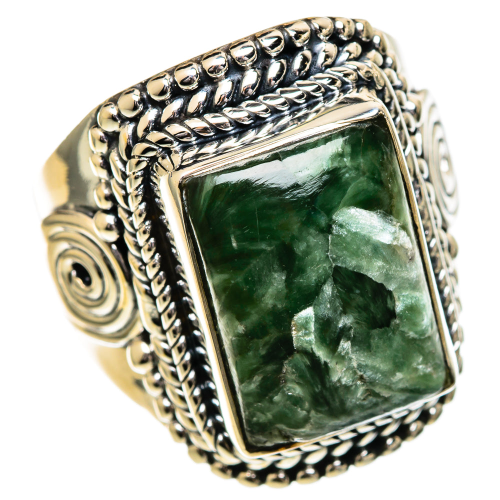 Seraphinite Rings handcrafted by Anasilvercos - RING106878 - Photo 2