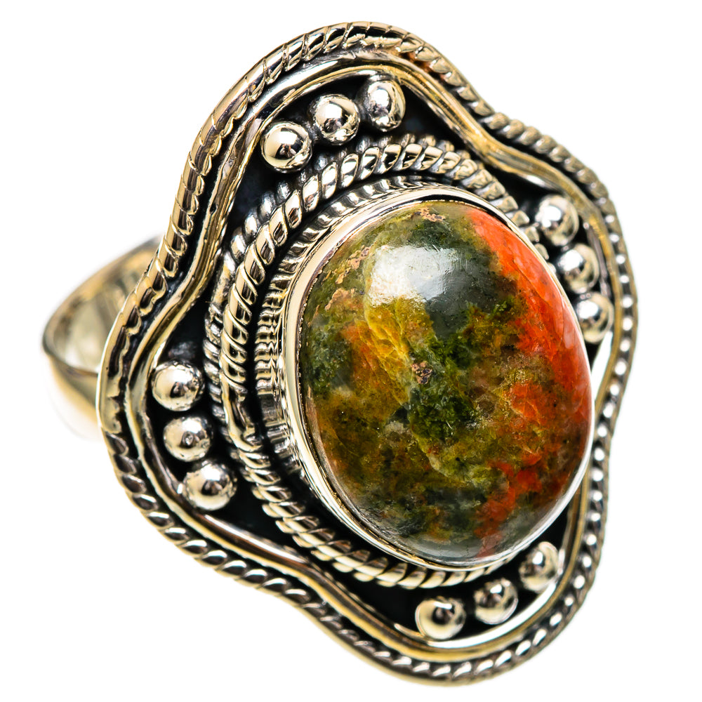 Unakite Rings handcrafted by Anasilvercos - RING106882 - Photo 2