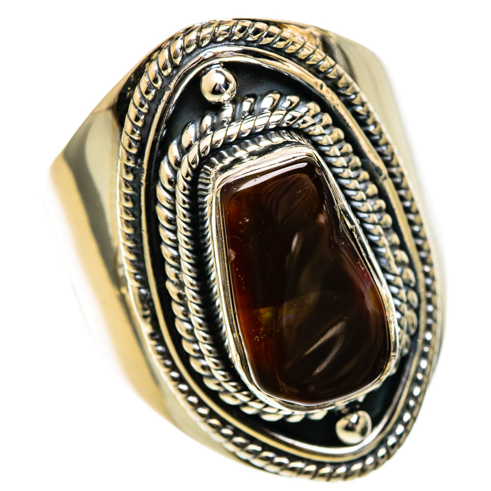 Mexican Fire Agate Rings handcrafted by Anasilvercos - RING106884 - Photo 2