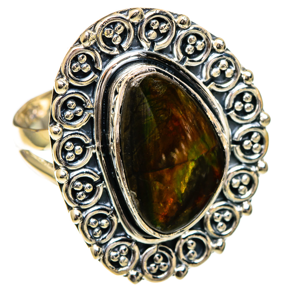 Ammolite Rings handcrafted by Anasilvercos - RING106892 - Photo 2