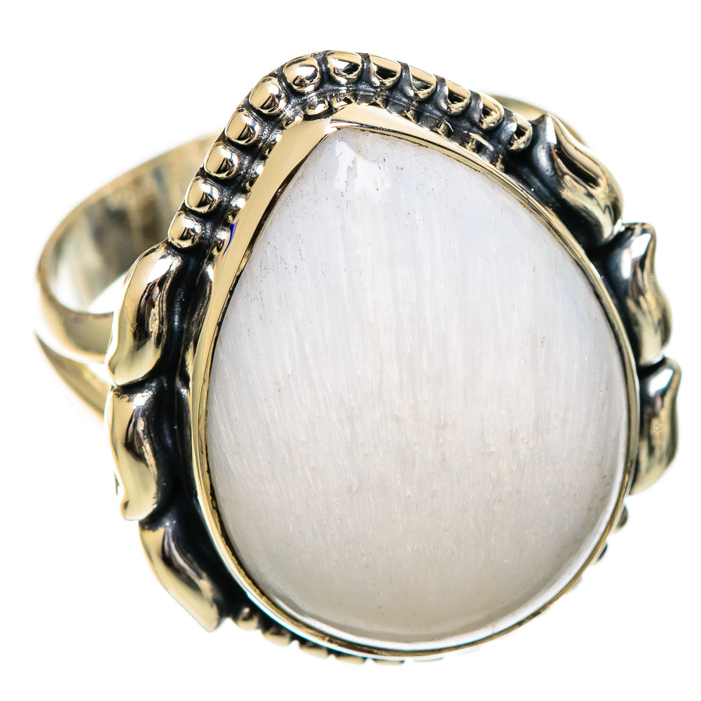 White Scolecite Rings handcrafted by Anasilvercos - RING106901 - Photo 2