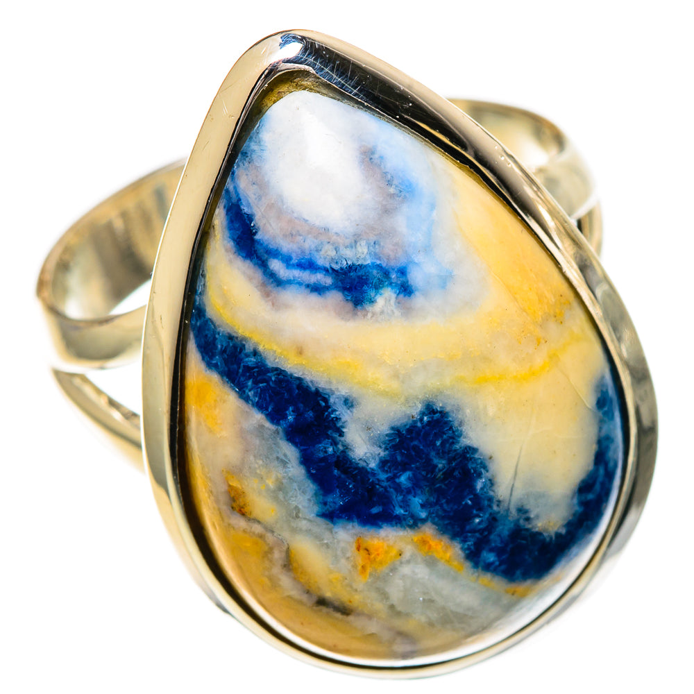 Blue Scheelite Rings handcrafted by Anasilvercos - RING106911 - Photo 2