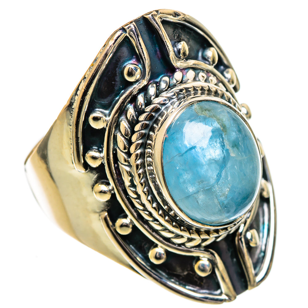 Aquamarine Rings handcrafted by Anasilvercos - RING106912 - Photo 2